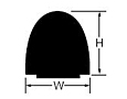 SOFT-SHIELD 3500 Low Closure Force EMI Strip Gaskets - D-Shape Profiles
